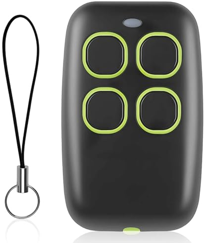 DUSEKI Telecomando porta garage 4 in 1 telecomando universale Multifrequenza 280-931 MHz Clonatore Rolling Code Autoapprendimento compatibile con BFT MITTO/M/A/RCB,TRC, Ghibli, MURALE,KLEIO(Verde)