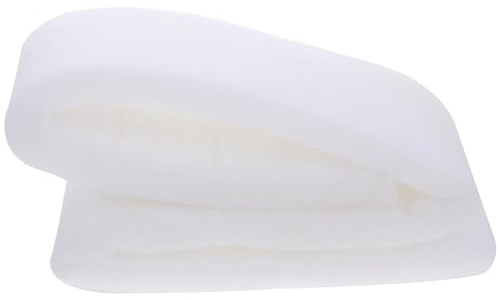 Balacoo Filtre filtrant pour Aquarium Filtre en Coton biochimique en Mousse filtrante éponge Tampon Rouleau adapté à la Plupart des filtres Produits (1m x 12cm, Blanc)