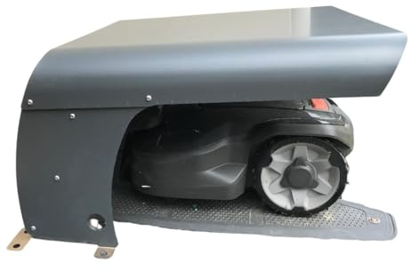 Abri Robot Tondeuse multimarque ROBOT PROTECT A B C Résistant aux intempéries + Protection UV | Pieds INOX | matériel de Montage Inclus | Made in Europe (A)