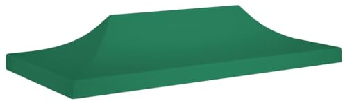 vidaXL Toit de Tente de Réception Toile de Toit de Chapiteau Remplacement de Toit de Tente Escamotable Pavillon de Jardin 6x3 m Vert 270 g/m²