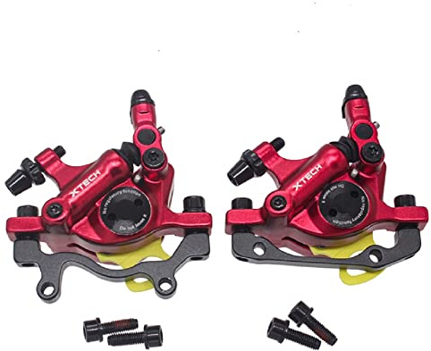 Zoom HB-100 Scheibenbremsen für Mountainbike, Rennrad, hydraulische Scheibenbremsen, Bremssättel, vorne und hinten, für Mountainbike, Scheibenbremse (leuchtende Farben für das ganze Paar)