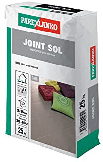 Parexlanko - Joint hydrofugé pour carrelage - Joint Sol - Gris - Pour sol intérieur et extérieur - Milieu humide - Joint de 2 à 15 mm - 25kg