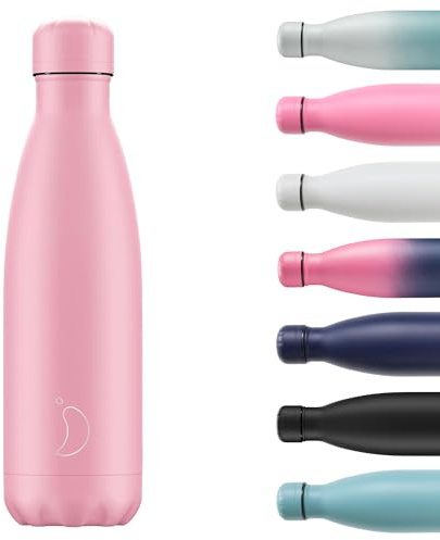 Chilly's Original Gourde - Bouteille Isotherme en Acier Inoxydable, Réutilisable pour Boissons Chaudes & Froides - Étanche, Sans Condensation - Matte - All Pink, 260ml