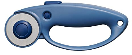 Fiskars Cutter Rotatif, Couteau rotatif avec Poignée en Boucle, pour Droitier et Gaucher, 45 mm, Mountain Haze (Bleu), 1066465