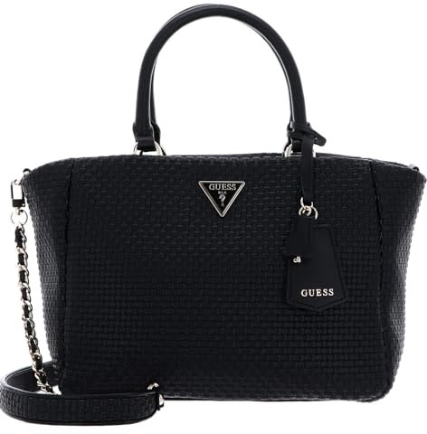 GUESS Damen Etel Girlfriend Satchel, Schwarz, Einheitsgröße