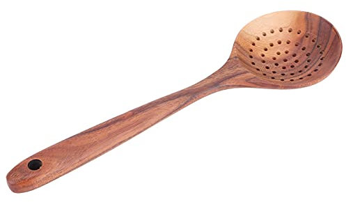 Cuchara Ranurada de con Largo para Cocina Utensilio de Cocina Resistente y Ligero Ideal para Sopas y Alimentos Calientes Diseño Ergonómico y Fácil de Limpiar