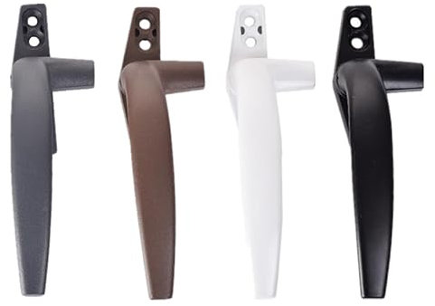 Manilla Ventana Cerradura de puertas de Metal, manijas de ventanas correderas, cerrojo de seguridad ajustable izquierda/derecha for el hogar, baño, sala de estar, accesorios for ventanas, 1 ud. Manill