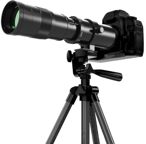 Telephoto Lens for Canon - RF Lens 420-800mm Manual Focus MF Zoom Lens for Canon EOS R, Ra, RP, R3, R5, R5 C, R6, R6 Mark II, R7, R8, R10, R50, R100 Mirrorless (for Canon RF)
