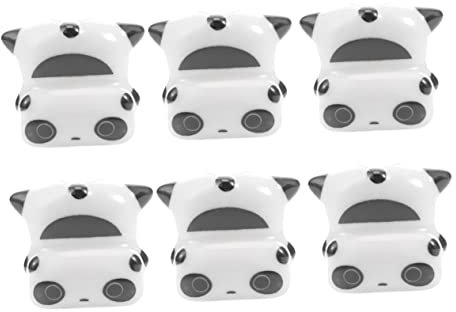 Cabilock 1 Juego Porta Palillos Panda Soporte para Cubiertos Cuchillería Poseedor Felpa Estante Soporte para Palillos Panda Soporte De Descanso De Palillos De Cerámica 6 Piezas