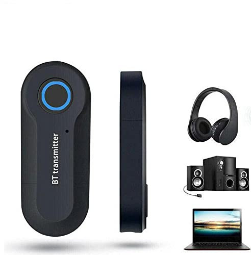 Ricevitore trasmettitore USB Bluetooth 5.0, mini adattatore audio wireless 4 in 1, adattatore AUX Bluetooth da 3,5 mm per TV, PC, cuffie, altoparlanti, sistema stereo auto/casa, alimentatore USB