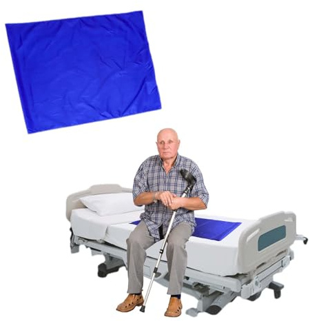 76 * 98cm,Gleittuch für ältere Menschen,Verwendung Bei Transferhilfe,Gleitlaken für Patiententransferbett-Positionierungspolster,Wiederverwendbare Patiententransfer-Stoffdecke,Patientengleitlaken