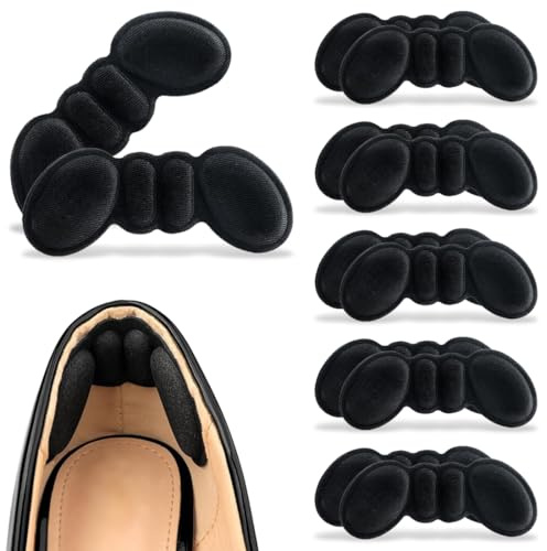 BDEPSTR 6 Paia Cuscini per Tallone, Proteggi Tallone per Scarpe, Di Cuscinetti Per Tallone Autoadesivi, Prevenire le bolle d'acqua, Antiscivolo Imbottitura Tallone Per Scarpe Oversize-A