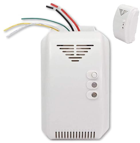 Detector de Fugas de propano - Alarma de Fugas para RV, Autocaravana, Cocina | 12V Sensor de Detector de propano de Alta sensibilidad | Dispositivo de Seguridad en el hogar para remolques, cámara