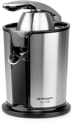 Exprimidor Orbegozo EP 4300, 1100W, Cuerpo, filtro y boquilla de acero inoxidable