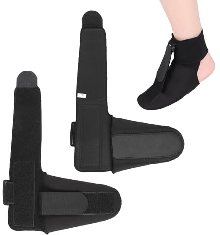 HEUIOP 2 Pcs Plantar Fasciitis Night Splints,Adjustable Foot Drop Brace,Night Splints for Plantar Fasciitis High Arches Flat Feet Achilles Tendonitis Heel Spur Pain Relief,Men & Women(M/40-44)