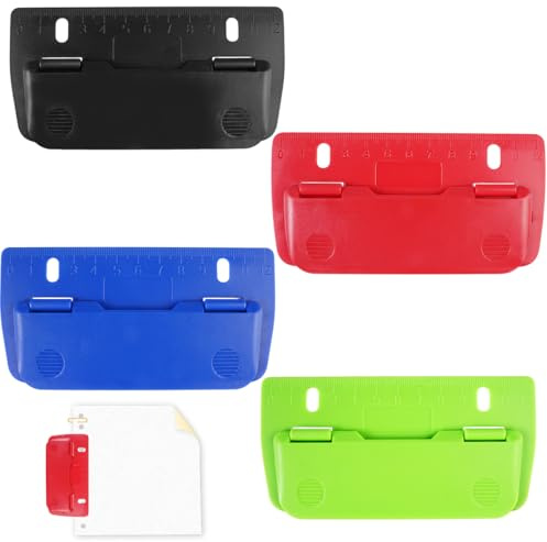 LuminaryLair 4 Stück Mini-Taschenlocher für Etikettenbindung