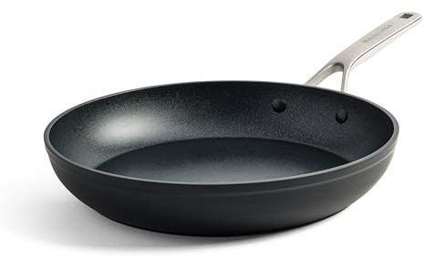 KitchenAid Forged Hardened Hard Anodized PFAS-Free Ceramic Non-Stick, 30 cm Frying Pan, Induction, Oven Safe,Black