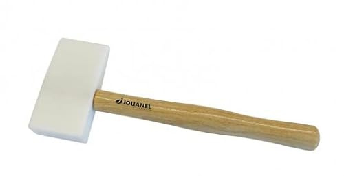JOUANEL - Maillet nylon embout carré et triangulaire de 145 x 75 x 35 mm, manche bois - Réf: MACO