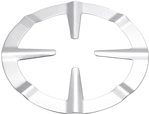 sourcing map Cast Iron Gas Stove Cooker Plate Reducer Ring Coffee Pot Holder Shelve Support Stand for Coffee Pot Silver Tone, Pack of 2