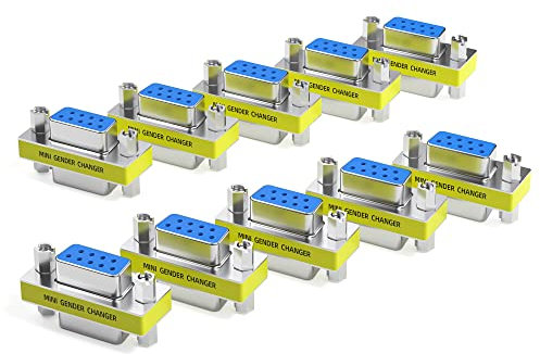 DriverGenius RD232F2F-10A DB9 Serial RS232 COM Gender Changer - for USB to RS232 Serial Cable Adapter (Female/Female)