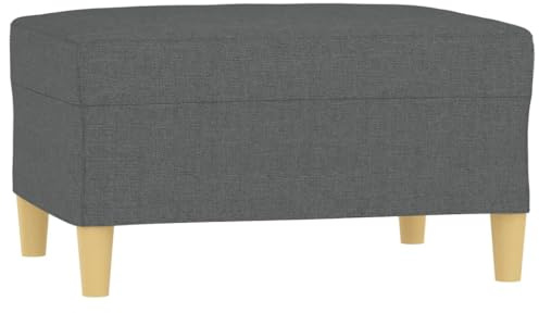 vidaXL Fußhocker Dunkelgrau 70x55x41 cm Stoff