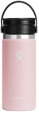 Hydro Flask Flex Sip Coffee Tumbler – Insulated Stainless Steel, Non Spill, Leak Proof Travel Coffee Cup 16 Oz Trillium Pink