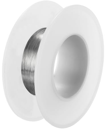 PATIKIL 304 Edelstahl Draht, 328 ft 0,12 mm 36 Gauge Schmuckdraht Basteldraht für Schmuckherstellung Armbänder Basteln DIY, Silber
