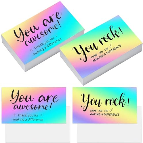 MININUSI 180 Stück Dankeskarten Set, Karte Danke ohne Umschlag, 2 Stile Danksagungskarten, 9 * 5cm Klappkarten, Postkarte Vielen Dank, Danke Grußkarte Postkarte, Leere Grußkarten, Dankeschön Karte