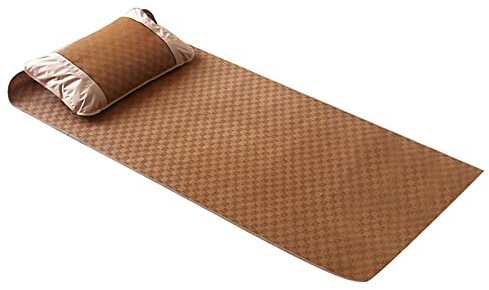 Juego de Sábanas de bambú Fresco, Estera de Ratán con Enredaderas Moderadamente Flexibles, (Funda de Almohada de 90 * 195 cm, 48 * 74 cm * 1)