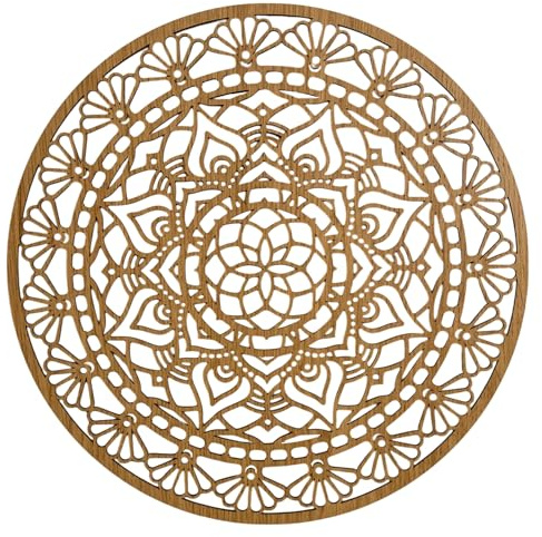 SENTOP HDF0507 Geschnitztes Bild an der Wand aus Holzmaterial für den Innenraum (Eiche, 40 cm)