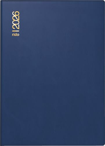 rido/idé fickkalender mod. Technik II 2026 | A6, plast, blå