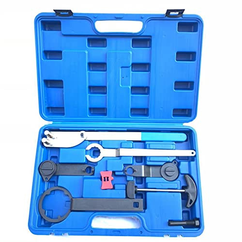 Fyssnn Herramienta para Correas dentadas de automóviles, Herramienta para Cadenas de distribución, Herramientas para Correas, Juego de 7 Piezas, Herramienta de Ajuste del Motor