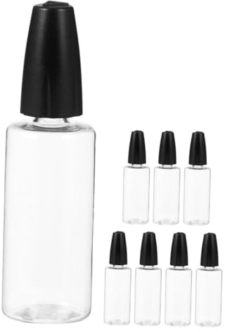 HEALSOPTHY 8pcs Fine Tip Glue Applicator Bottles Needle Applicator Bottles with Caps 30ml for DIY Crafting and Versatile Use