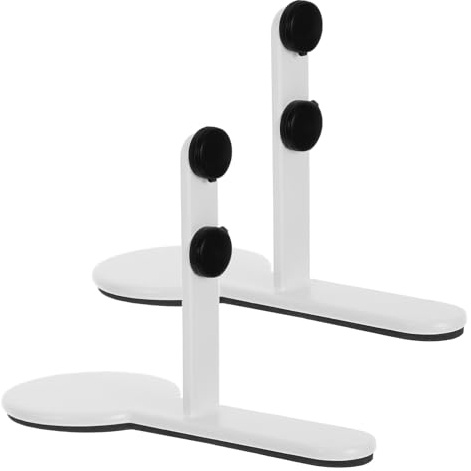 UTHCLO Supports pour Panneau Perforé de Table Blanc Pieds Métalliques Stables pour Présentoir Accessoires de Fixation Robustes Charge Élevée Installation Facile Rangement Bureau