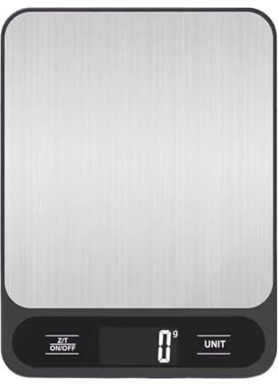 Báscula de cocina, Báscula De Cocina Digital USB 10 Kg/1 G For Pesar Alimentos Y Café, Balanza Electrónica Inteligente Precisión For En Gramos,para hornear, café, joyería(Battery White,5Kg)