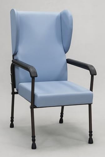 Aidapt Chesterfield Orthopädischer Stuhl mit hoher Rückenlehne, verstellbare Bein- und Rückenhöhe, leicht abwischbar, für ältere Menschen mit eingeschränkter Mobilität in Wohn- und Schlafzimmern
