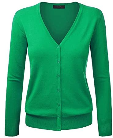 Gothden Women Basic Spring Button Down Cardigan