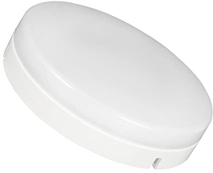 Crompton Lamps LED GX53 5W (11W Equivalent) 2700K Warm White 110° Opal 510lm Spotlight Disc Frosted Puck Slim Under Cabinet Light Bulb