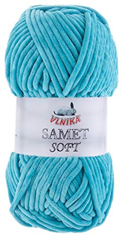 100g Strickgarn Samet Soft Chenille-Strickgarn Samtwolle Strickwolle flauschig Farbwahl