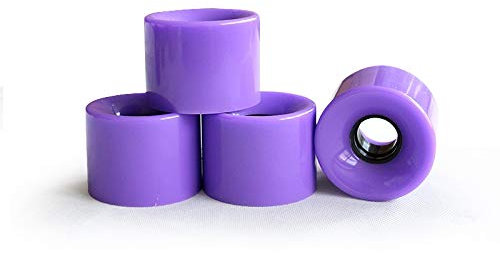 Without FJY Rollen, 4 Stück, 80 A, 60 x 45 mm, Skateboard, Rollen Pflaumenfarben