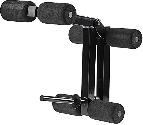 Bad Company optionales Zubehör für die Hantelbank BCA-49 I Beinstrecker und -beuger für die mehrfach verstellbare Trainingsbank in verschiedenen Farben (Schwarz)