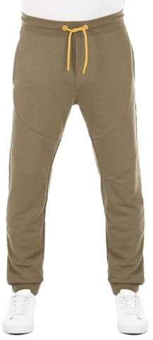 riverso Pantalones de chándal para hombre de algodón largo RIVVito, sudaderas, pantalones de entrenamiento, pantalones de ocio, pantalones deportivos, pantalones de motociclista, negro, gris, verde