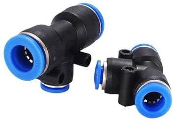5PCS PEG Air Pneumatische 10mm 8mm 6mm 12mm 16mm 4mm OD Schlauch rohr Touch Push In Gerade Gas Armaturen Schnell Anschlüsse Fitting (Color : Blue, Size : OD6MM-4MM)