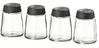 UDJKSHAL Spice Jars Seasonning Box,Spice Jars,Cruet,Four-Piece Seasoning Jar Ceramic Kitchen Utensil Storage Seasoning Jar Seasoning Box Set
