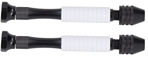 Herramientas Rotativas de Taladro Manual, Portabrocas Giratorio Manual Ajustable, Tornillo de Banco de Acero Inoxidable para Brocas de 0,3-3,2 Mm, Diseño Antideslizante, con