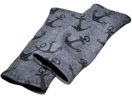 Britta Meier Maritime Alpenfleece Pulswärmer, Armstulpen ANKER, Nähwerkstatt