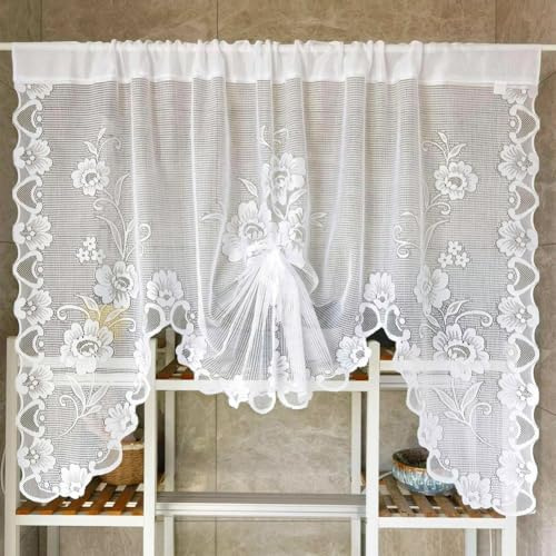 Lace Valances for Windows Kitchen Cafe Net Curtains Window Voile Swags