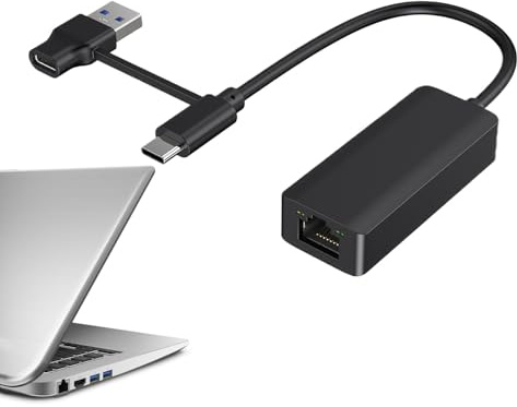 Convertitore Di Rete Gigabit Cablato Adattatore Convertitore USB Esterno | Adattatore Ethernet USB3.0 Cavo Per Laptop Auto Telefonia Servizi Business Videogiochi Computer