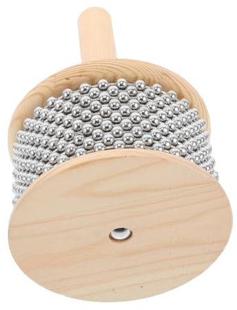 CIMAXIC Cabasa Hand Percussion Instrument Hand Shaker Percussion Instrument Mit Metallperlen Für Schulunterrichtsteam Performances Persönliche Praxis