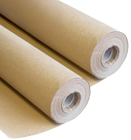 2 Stück Mulchgewebe, selbstabbaubares Kraftpapier, 0,9 x 20 m, Mulch, für Garten, Unkraut, 100 % Zellulose